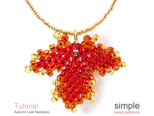 Autumn Leaf Necklace Beading Pattern