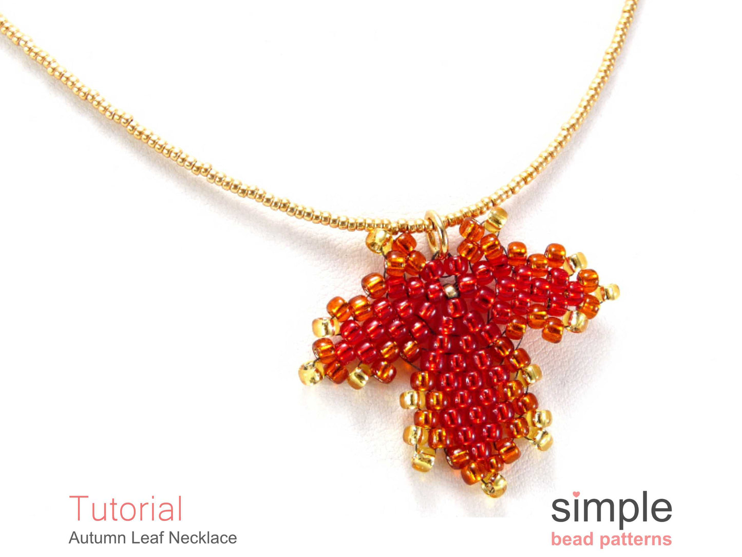 Autumn Leaf Necklace Beading Pattern