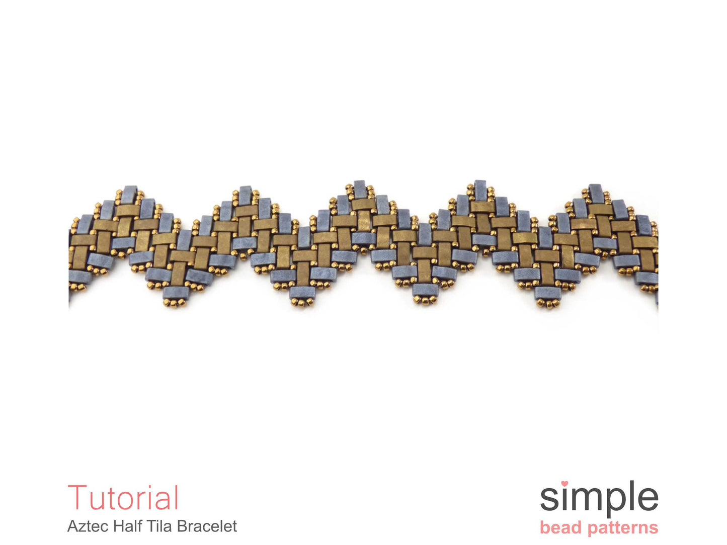 Aztec Half Tila Bracelet Beading Pattern