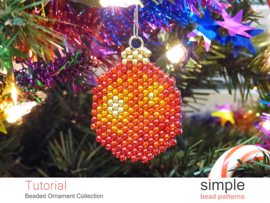 Beaded Ornament Earrings, Necklace, & Ornament Pattern