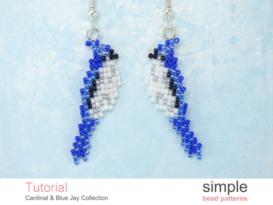 Cardinal / Blue Jay Earrings, Necklace, Brooch & Ornament Tutorial