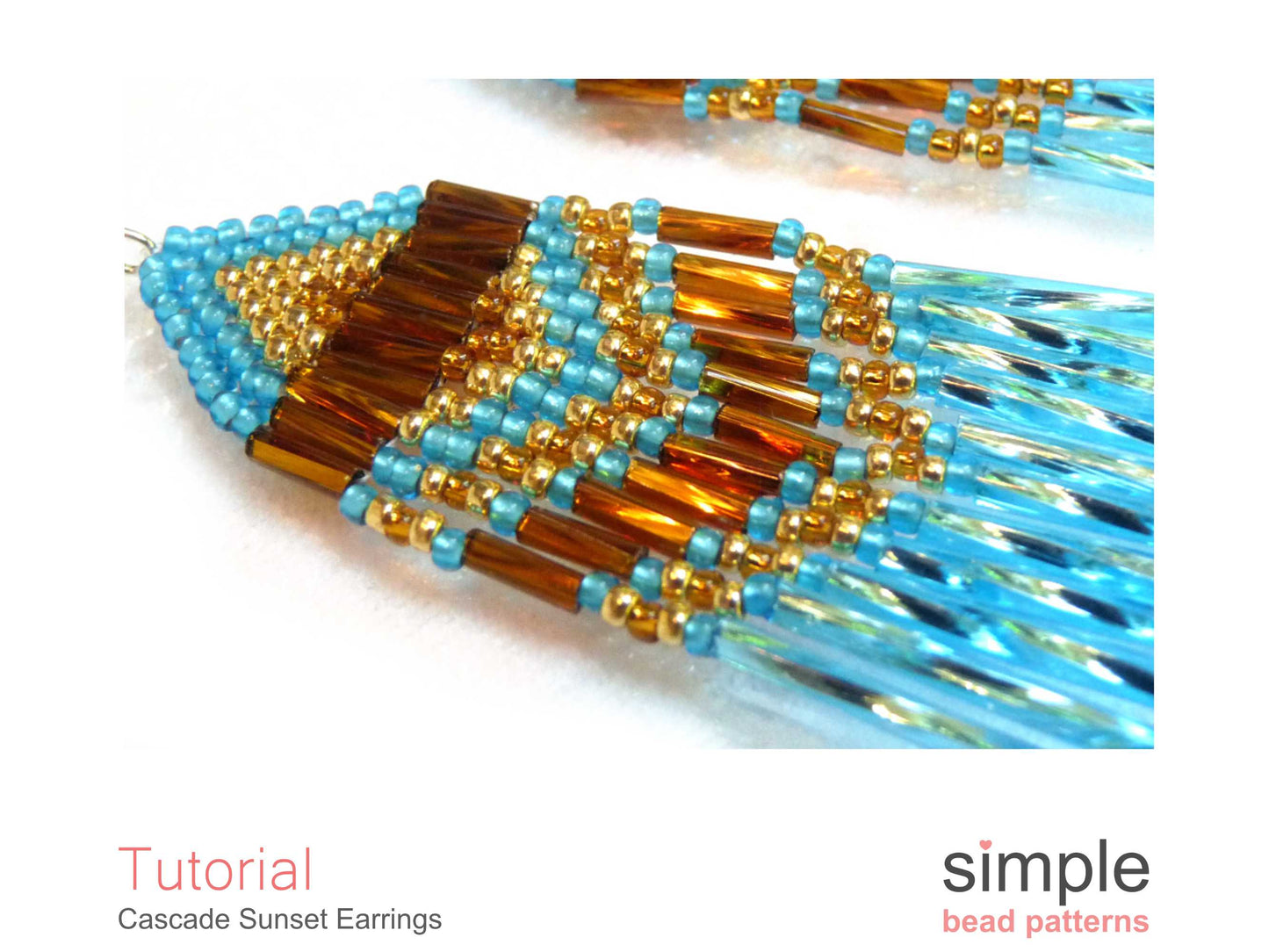 Cascade Sunset Earrings Beading Pattern