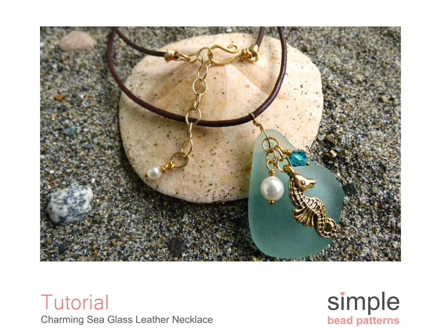 Charming Sea Glass Leather Necklace Tutorial