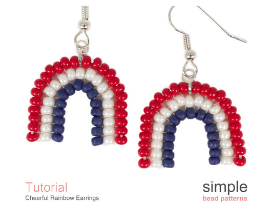 Cheerful Rainbow Earrings Beading Pattern