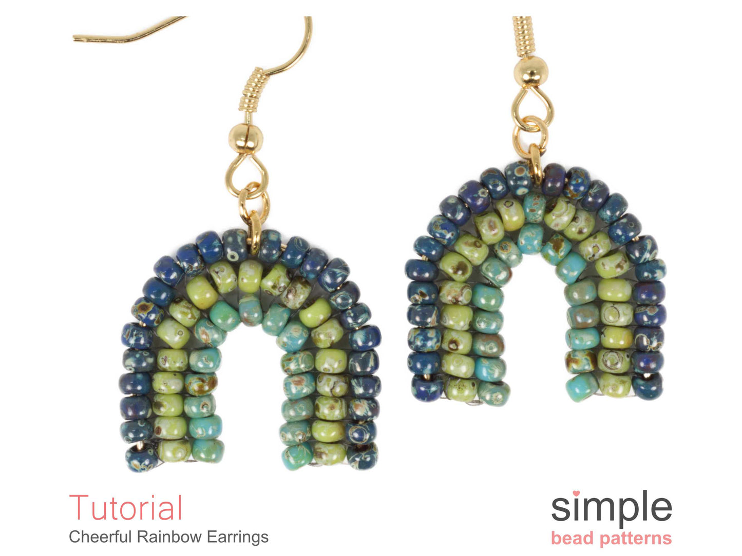 Cheerful Rainbow Earrings Beading Pattern