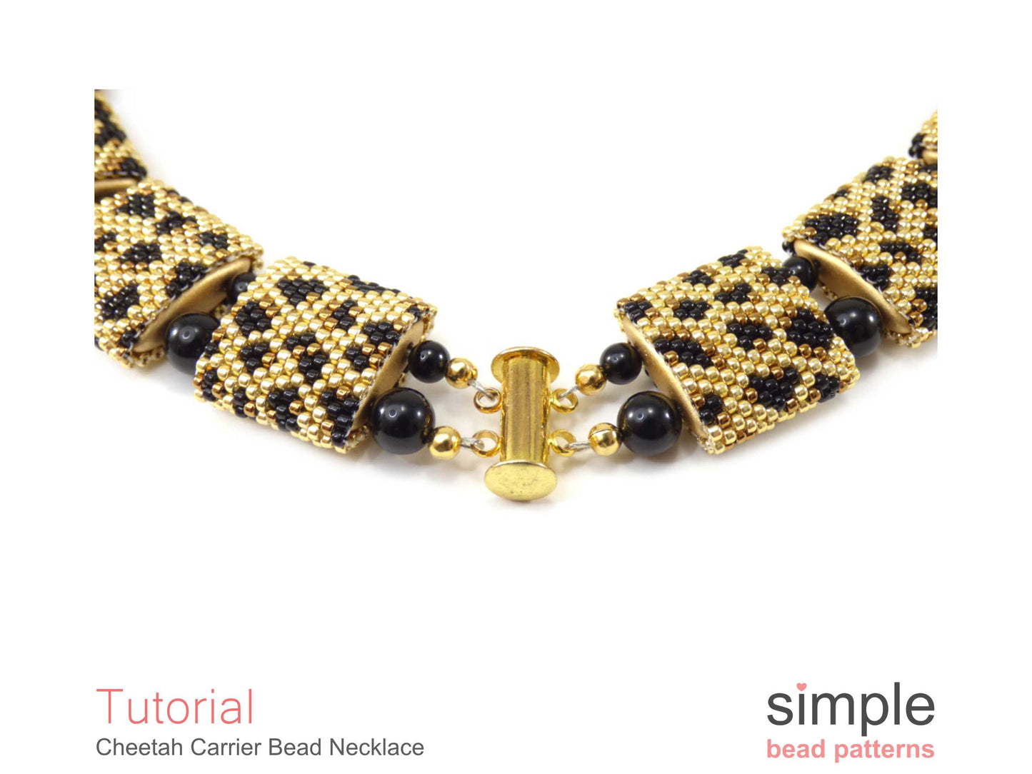 Cheetah Carrier Bead Necklace Pattern