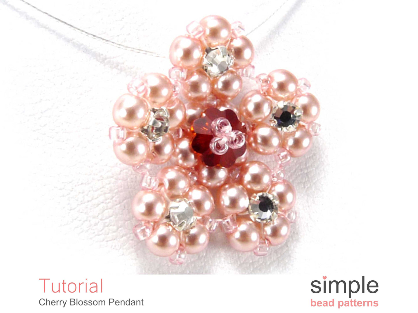 Cherry Blossom Pendant Necklace Beading Pattern