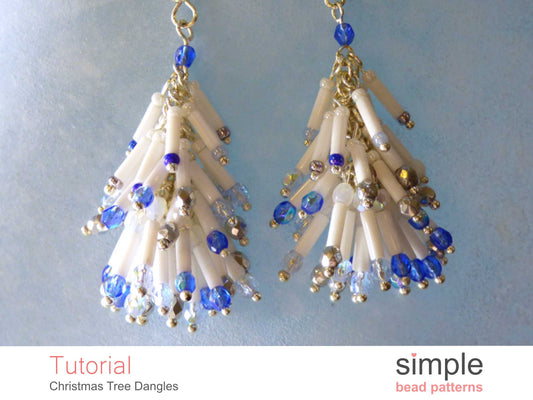 Christmas Tree Dangle Earrings Tutorial