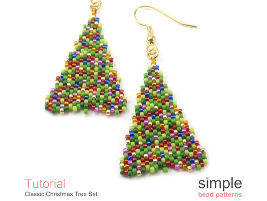 Classic Christmas Tree Earrings & Necklace Pattern