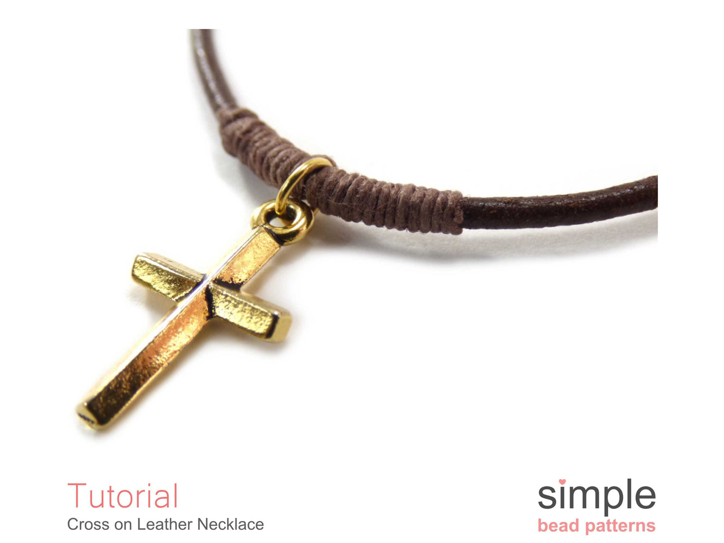 Cross on a Leather Necklace Tutorial