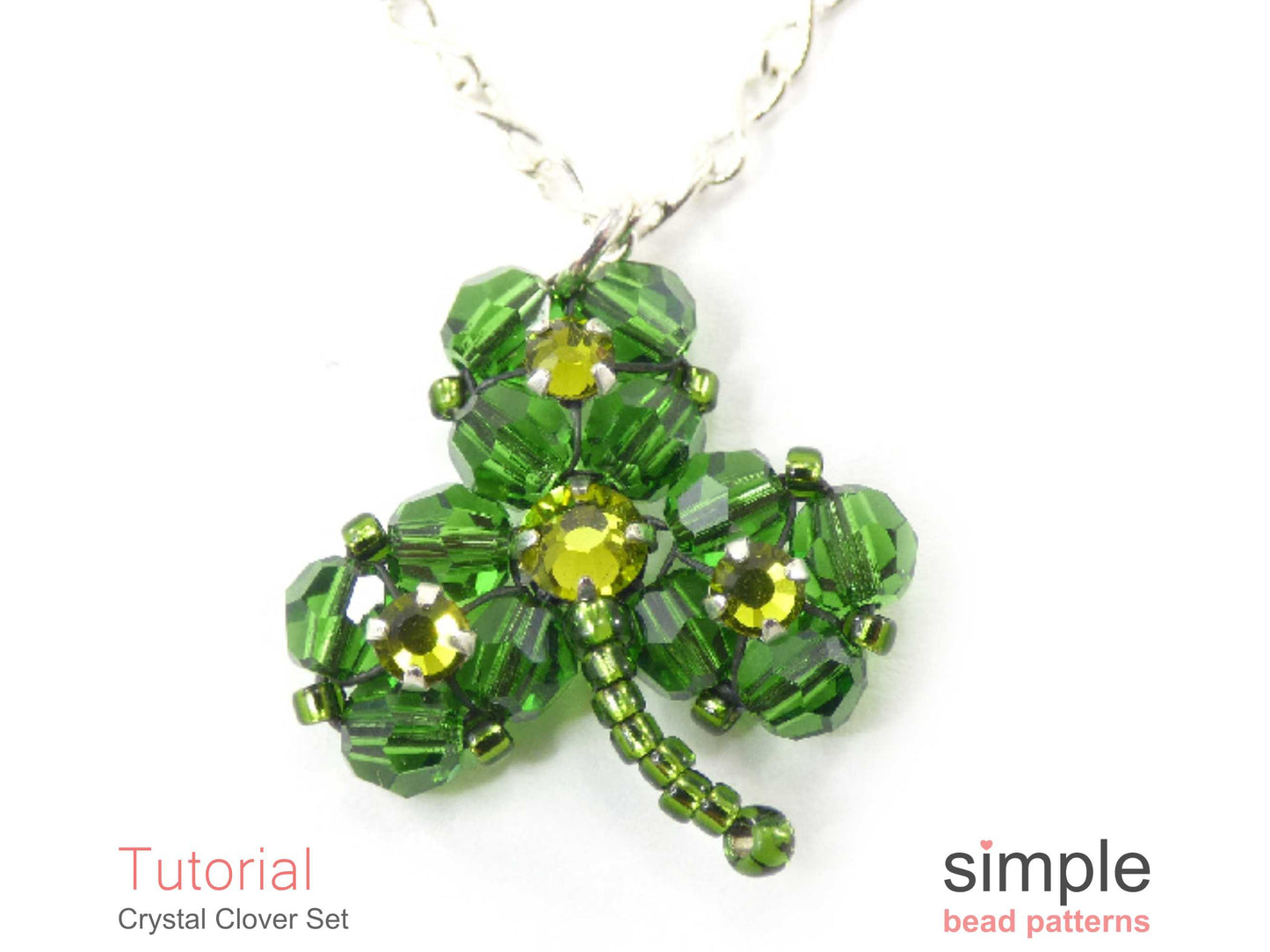 Crystal Clover Earrings & Necklace Pattern