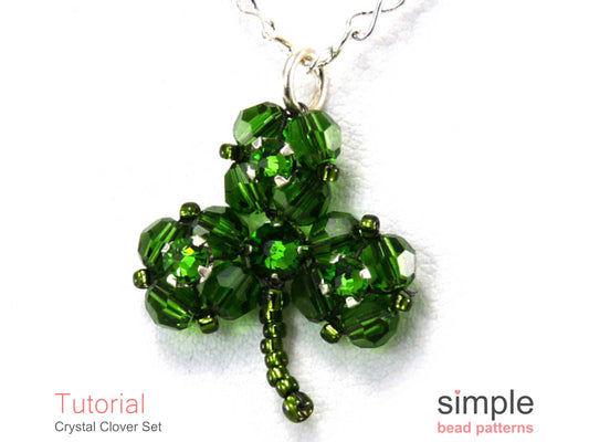 Crystal Clover Earrings & Necklace Pattern