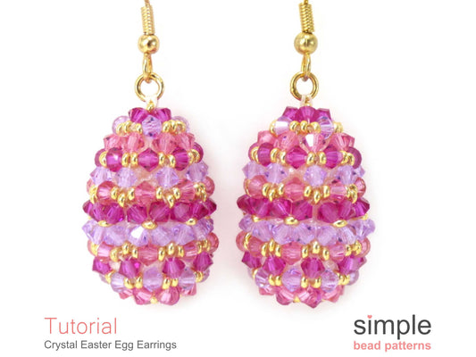 Crystal Easter Egg Earrings Beading Pattern
