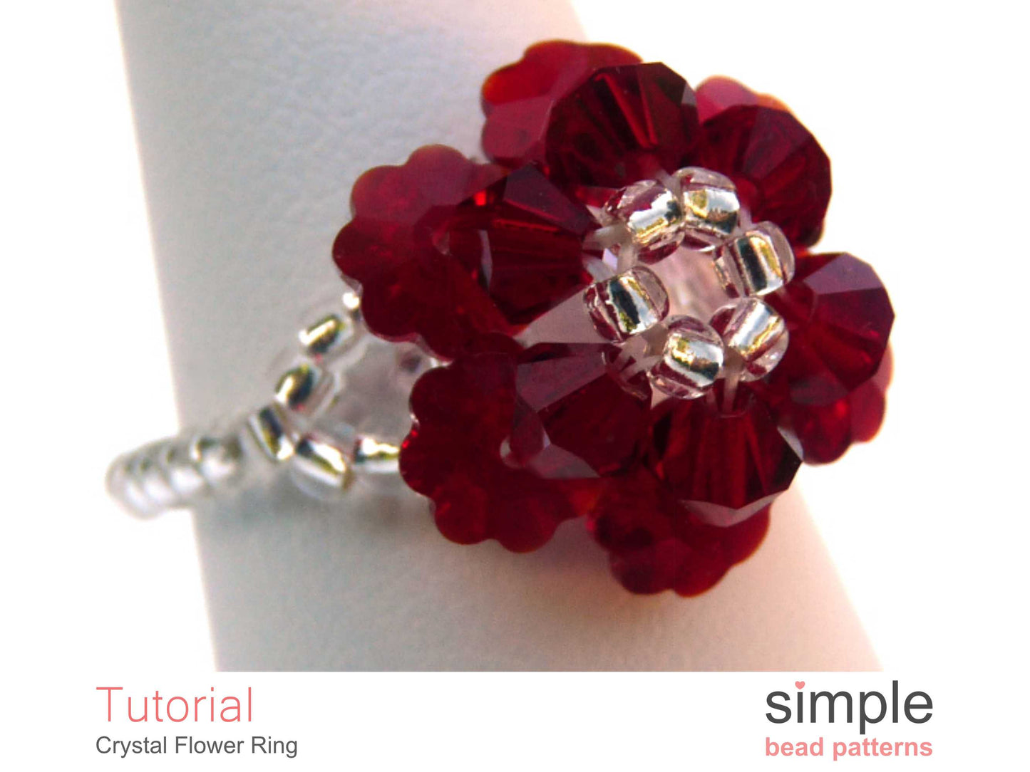 Crystal Flower Ring Beading Pattern