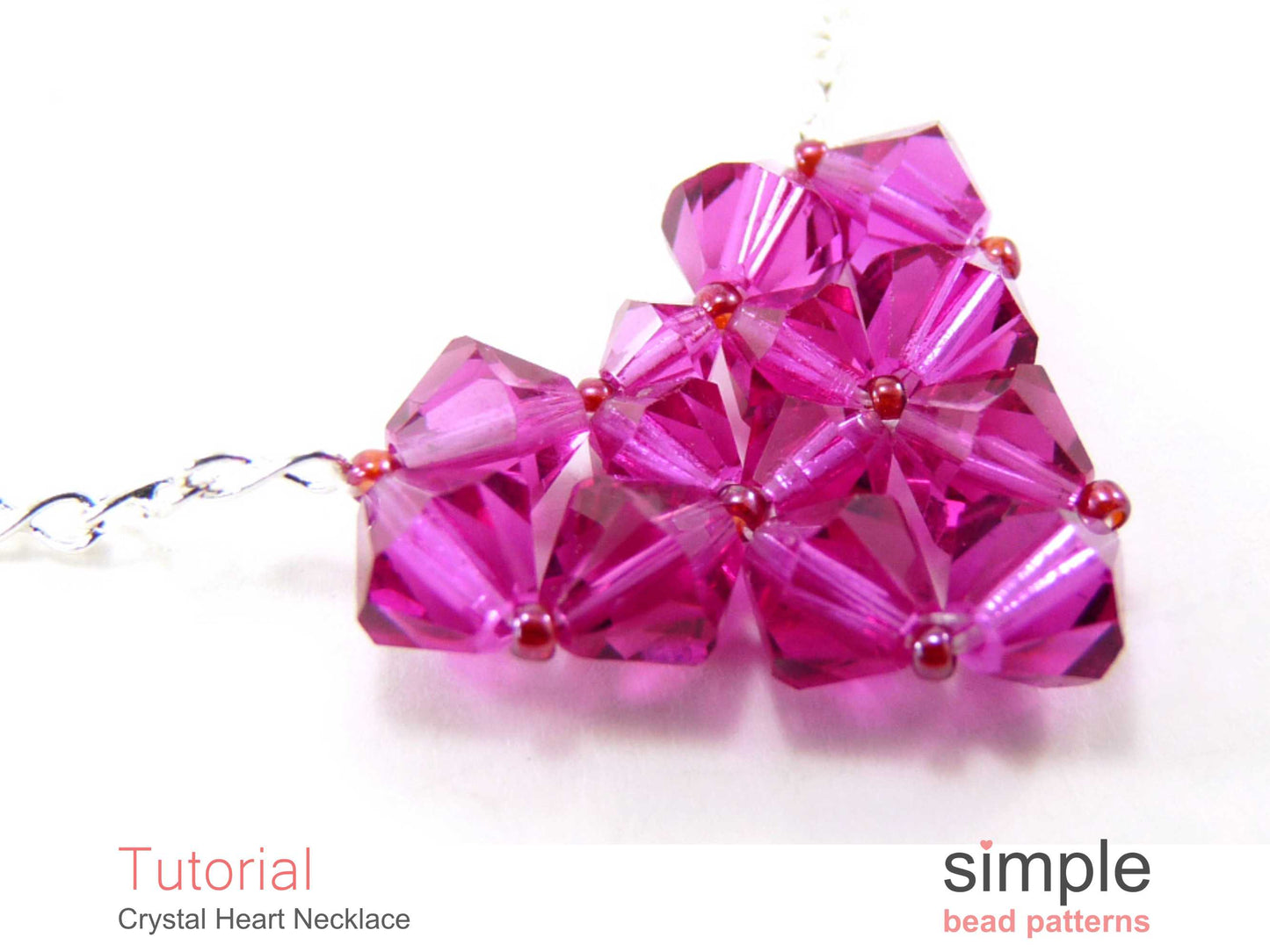 Crystal Heart Necklace Beading Pattern
