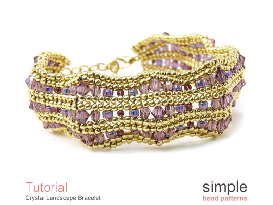 Crystal Landscape Bracelet Beading Pattern