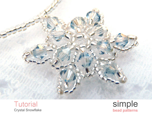 Crystal Snowflake Necklace Beading Pattern