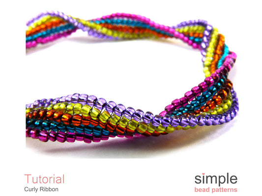 Curly Ribbon Bracelet Beading Pattern