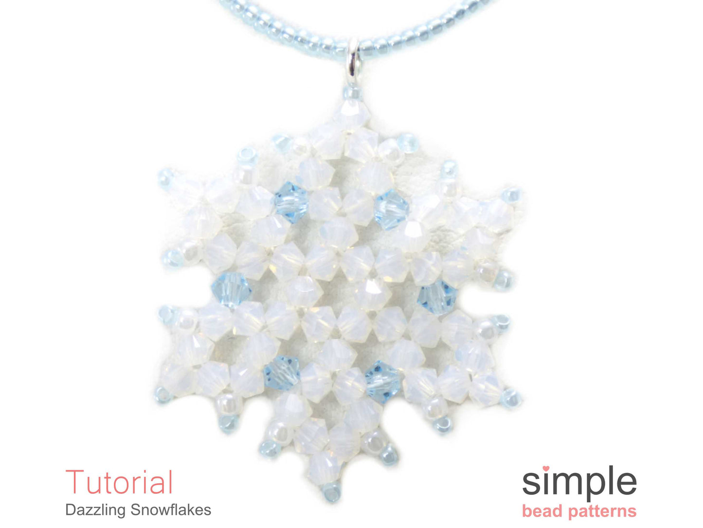 Dazzling Snowflake Earrings & Necklace Beading Pattern