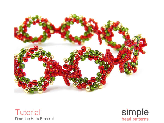 Deck the Halls Bracelet Beading Pattern