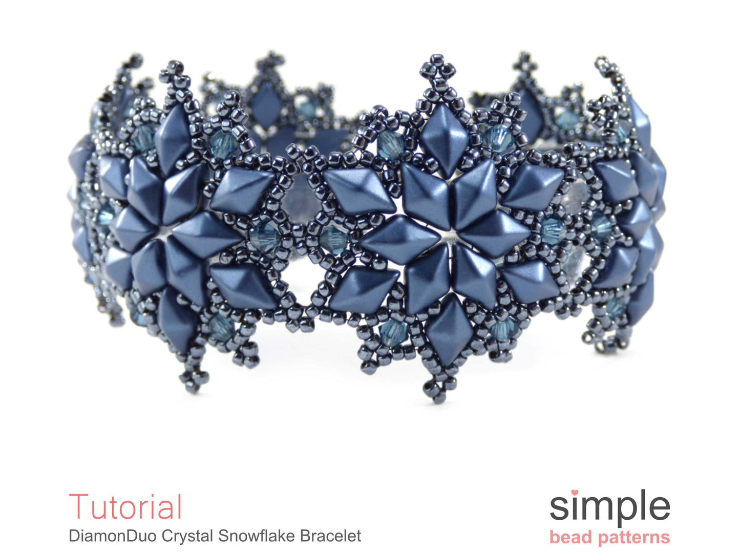 DiamonDuo Crystal Snowflake Bracelet Beading Pattern