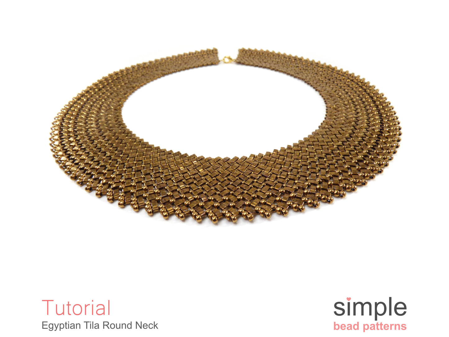 Egyptian Tila Round Neck Beading Pattern