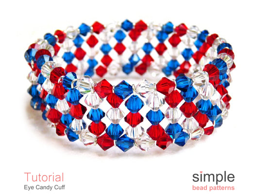 Eye Candy Cuff Bracelet Beading Pattern