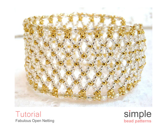 Fabulous Open Netting Bracelet Beading Pattern