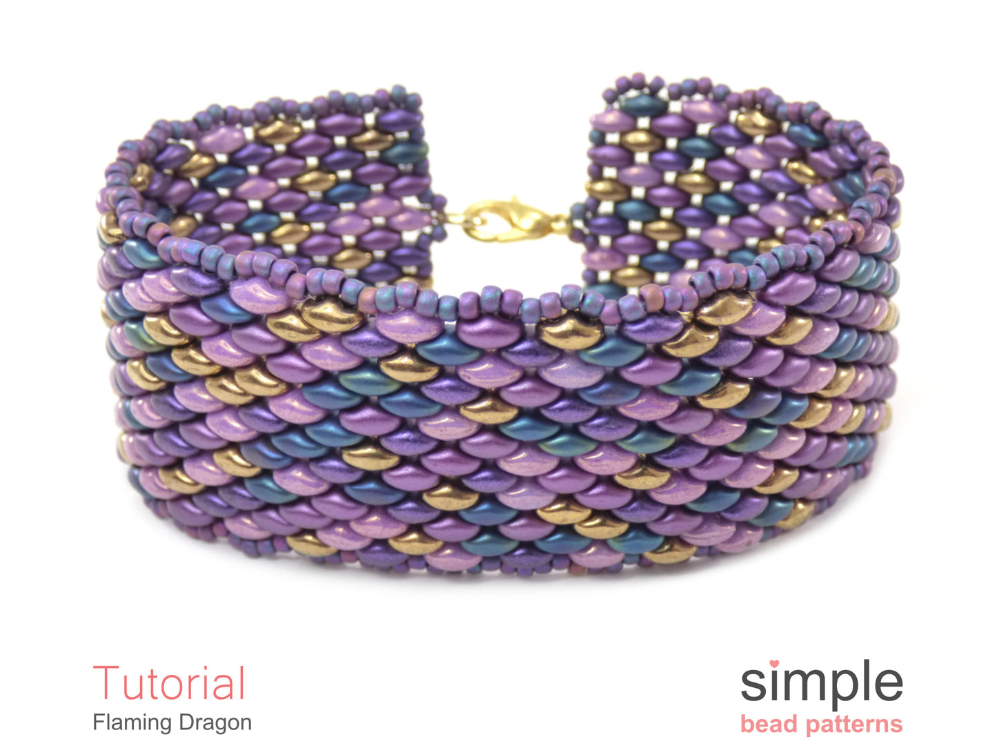 Flaming Dragon Bracelet Beading Pattern