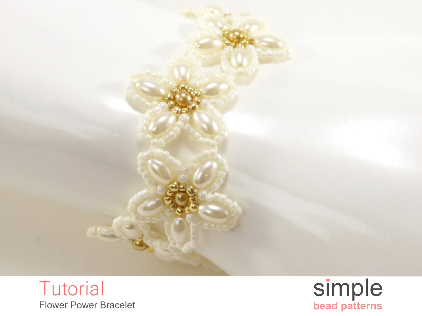 Flower Power Bracelet Beading Pattern