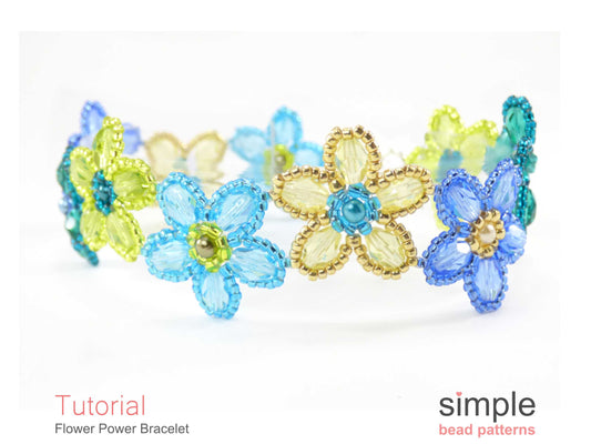 Flower Power Bracelet Beading Pattern