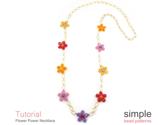 Flower Power Necklace Beading Pattern
