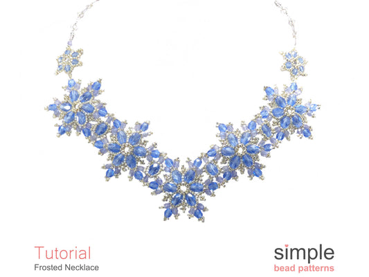 Frosted Snowflake Necklace Beading Pattern