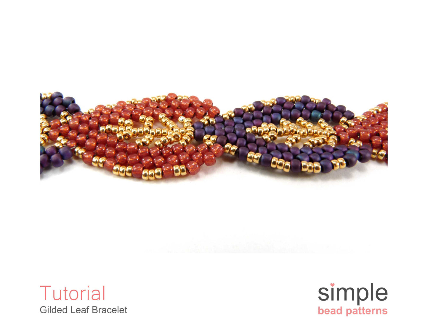 Gilded Leaf Bracelet Beading Pattern