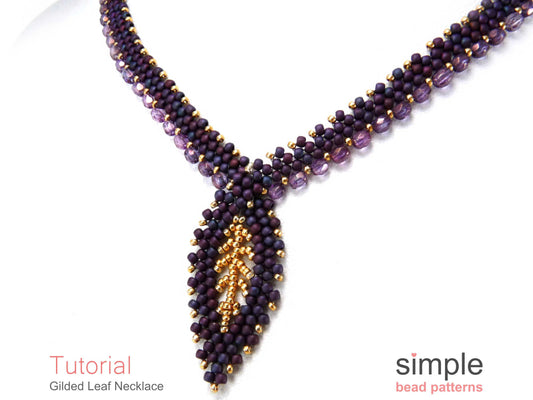 Gilded Leaf Necklace Beading Pattern