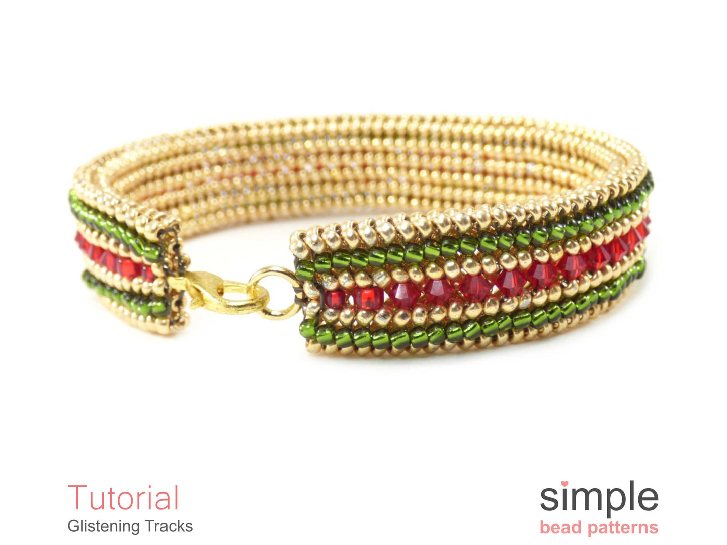Glistening Tracks Bracelet Pattern