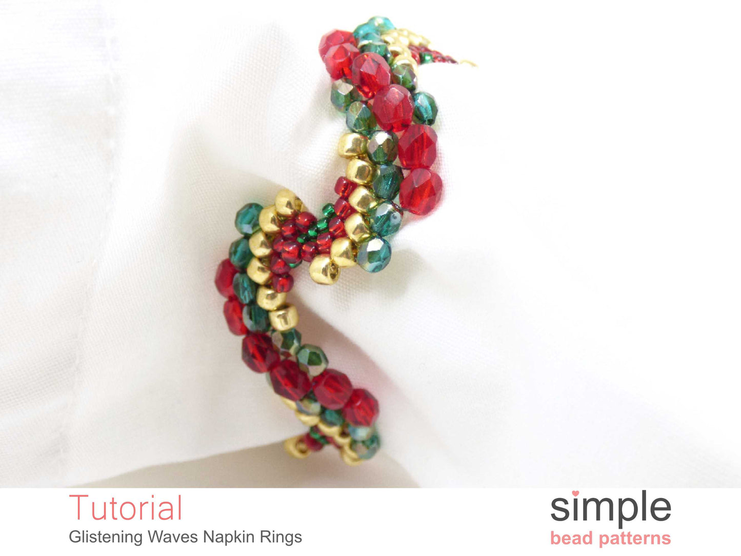 Glistening Waves Napkin Ring Beading Pattern