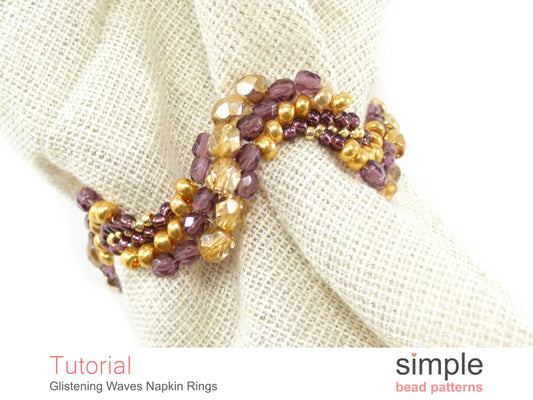 Glistening Waves Napkin Ring Beading Pattern
