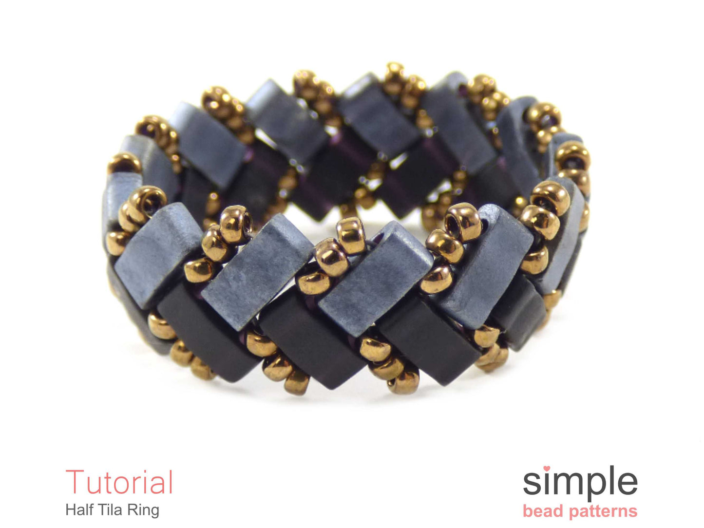 Half Tila Ring Beading Pattern