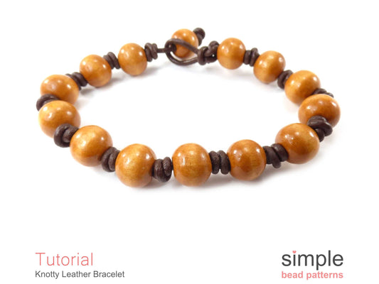 Knotty Leather Bracelet Tutorial