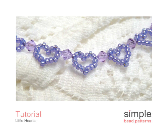 Little Heart Bracelet Beading Pattern