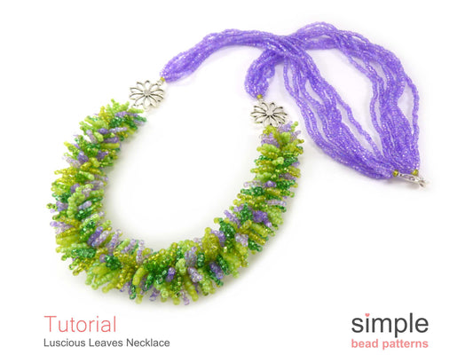 Luscious Leaves Necklace Beading Pattern
