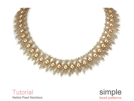 Netted Pearl Necklace Beading Pattern
