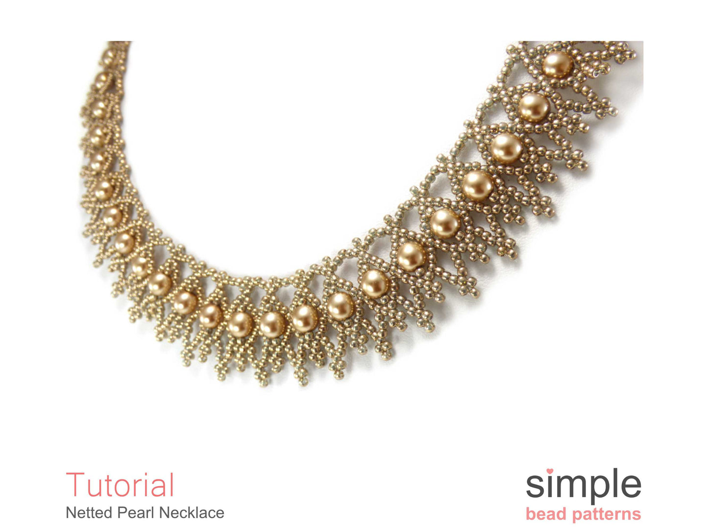 Netted Pearl Necklace Beading Pattern