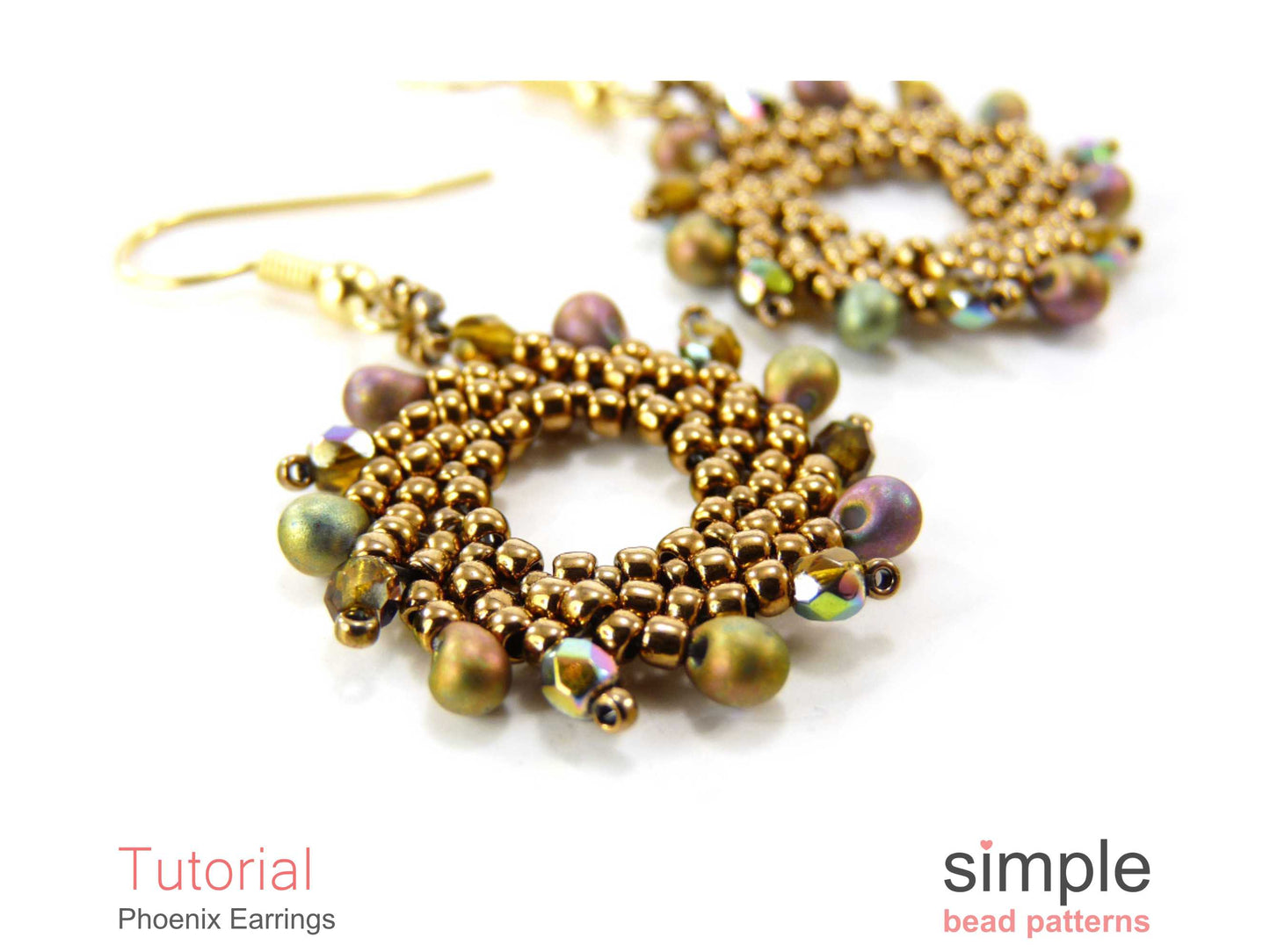 Phoenix Earrings Beading Pattern