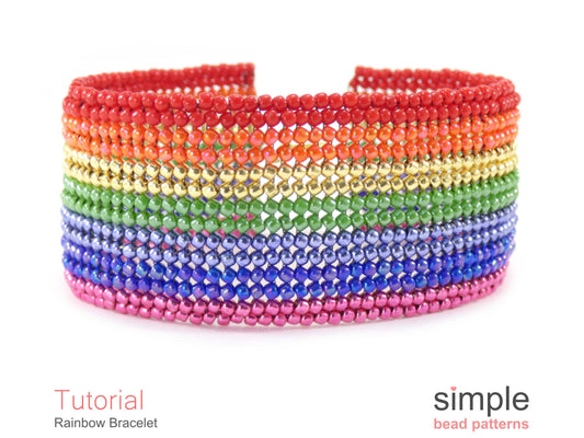 Rainbow Bracelet Beading Pattern