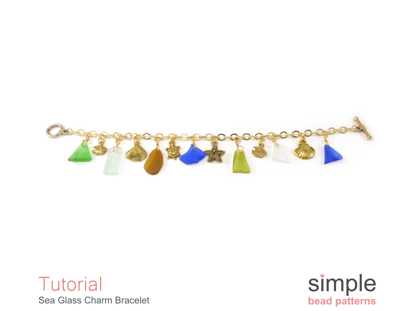 Sea Glass Charm Bracelet Tutorial