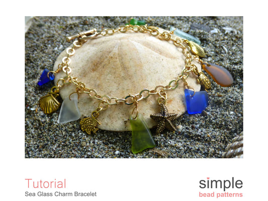 Sea Glass Charm Bracelet Tutorial