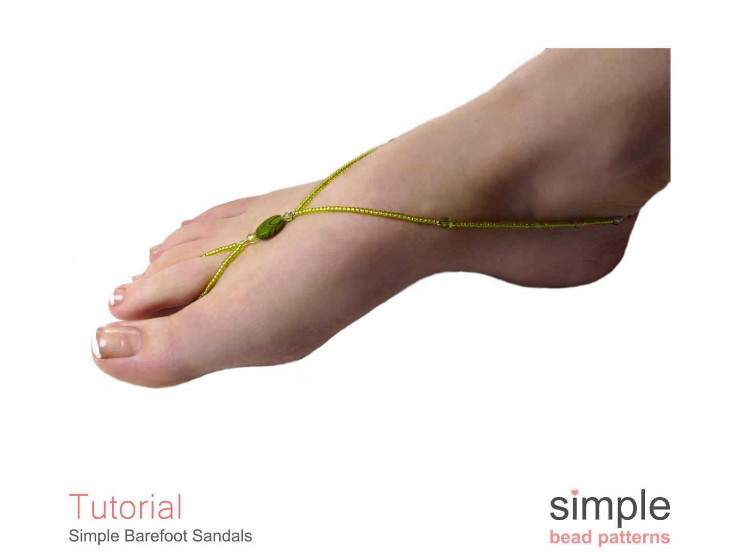 Simple Barefoot Sandals Beading Pattern