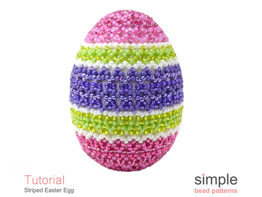 Striped Easter Egg Beading Pattern
